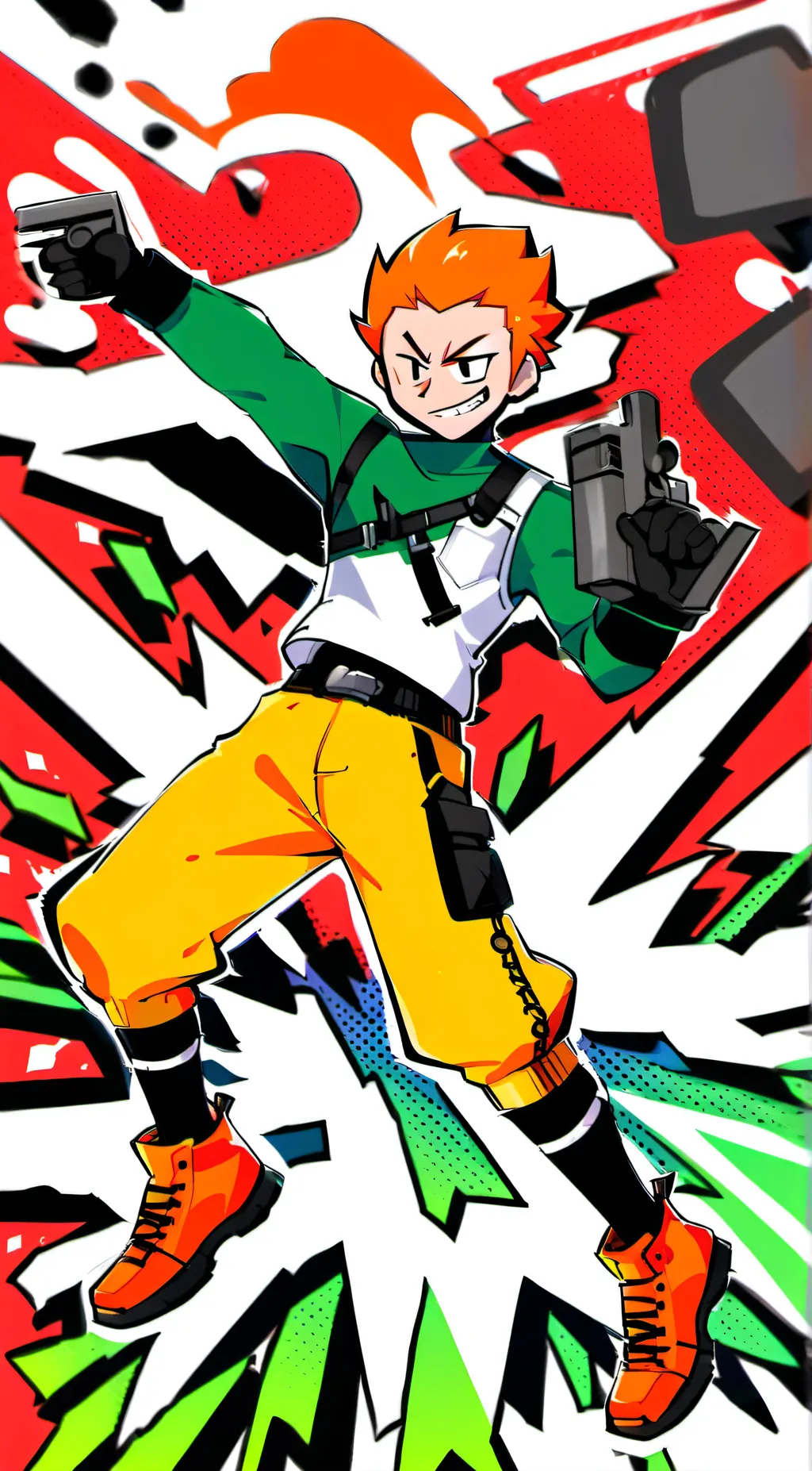 ai character: Pico (FNF) background