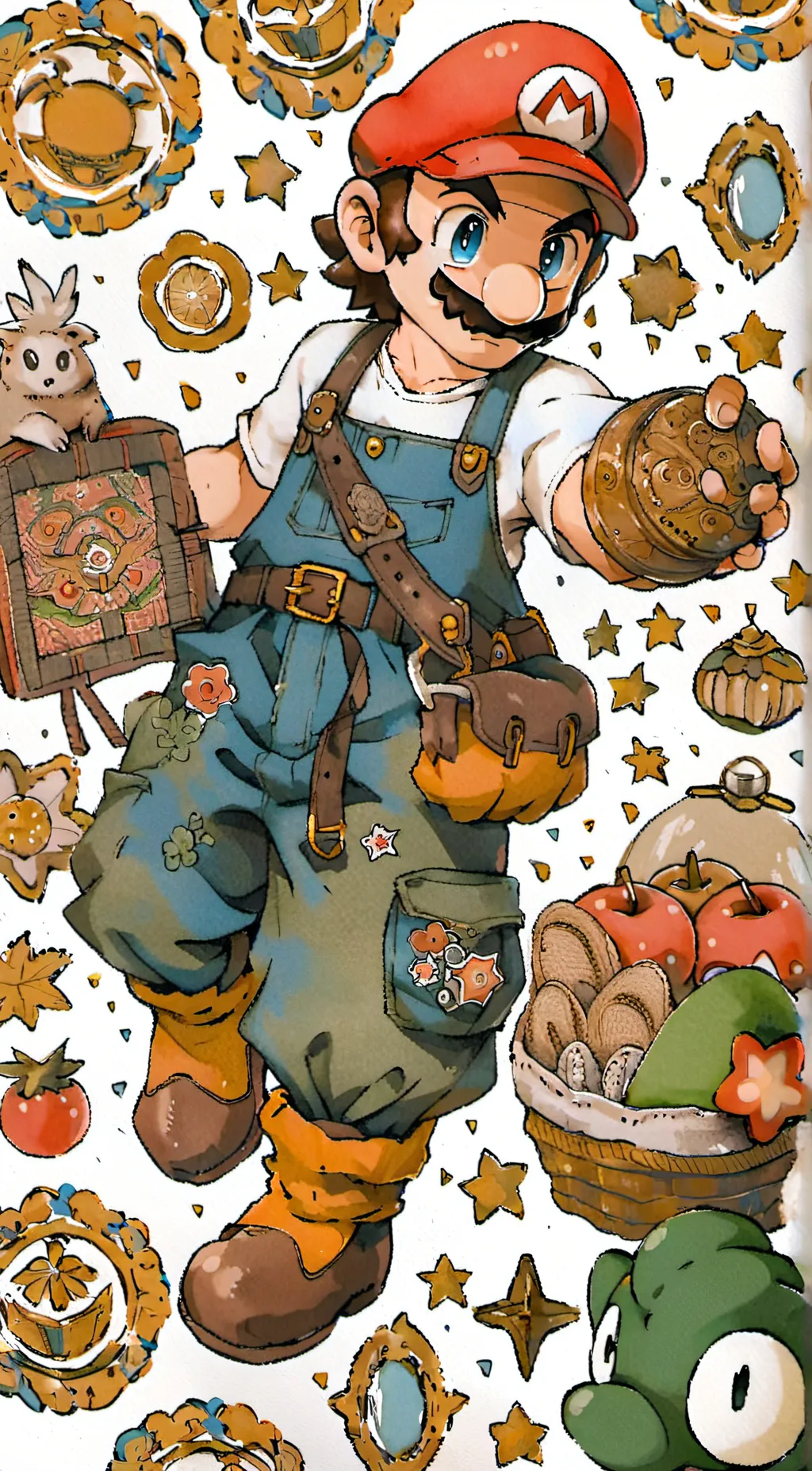 ai character: Super Mario Bros background