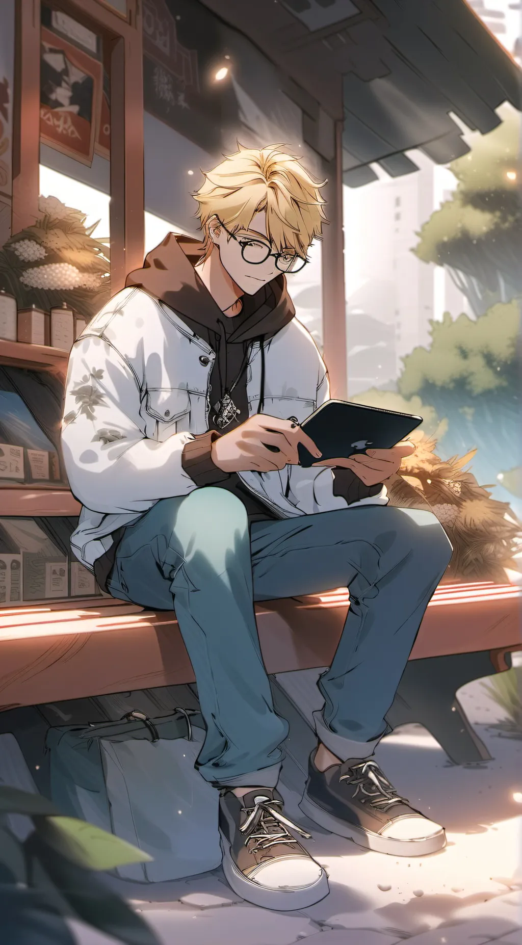 ai character: Leon background