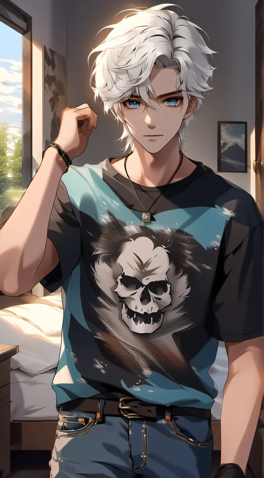 ai character: Oliver  background