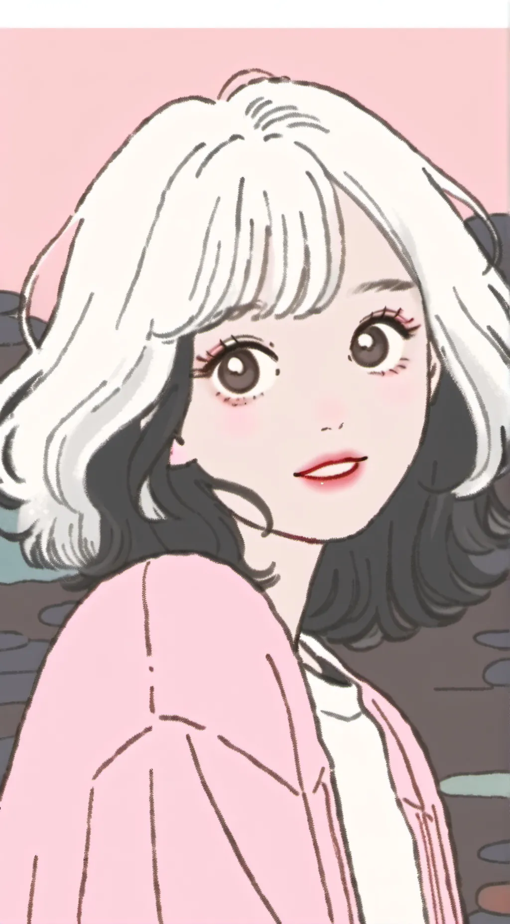 ai character: Jennie 🖤🩷 background