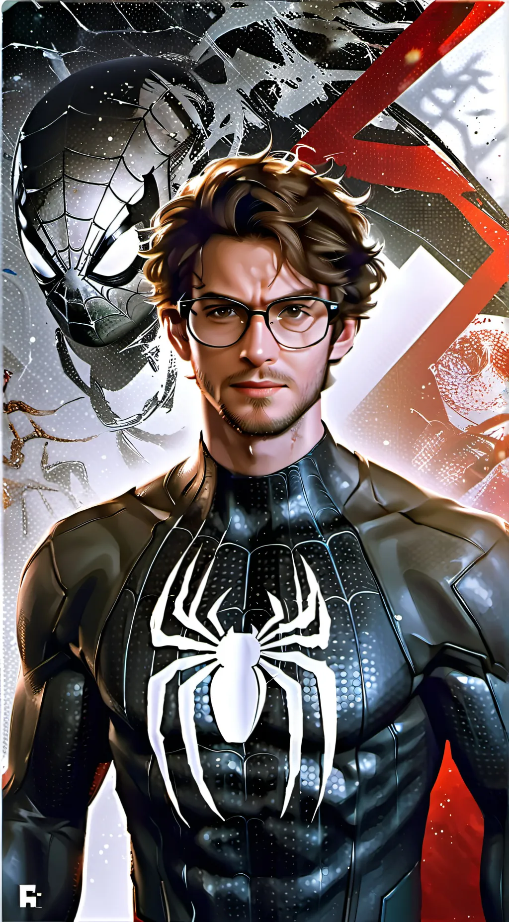 ai character: Spider crush background