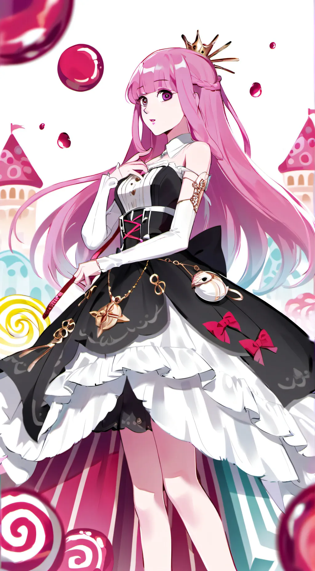 ai character: Princess Bubblegum background