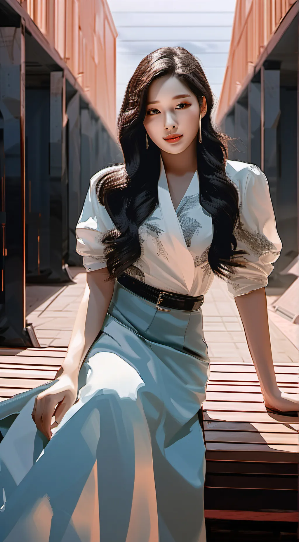 ai character: Wonyoung background