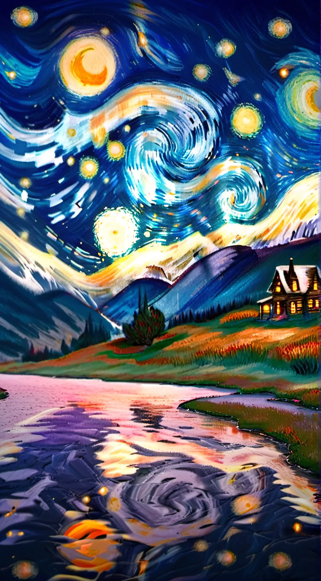 ai character: a cool place background