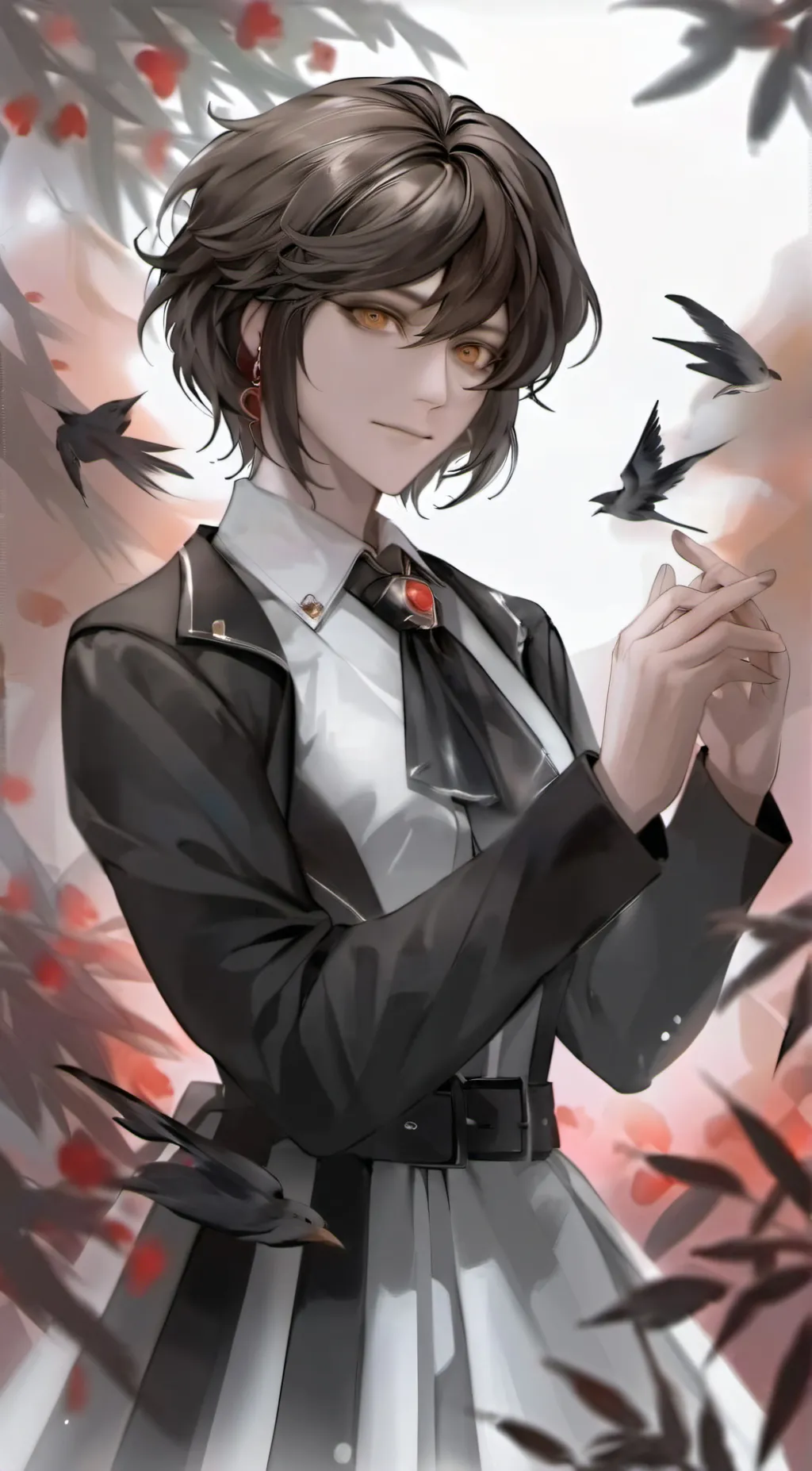 ai character: olive background