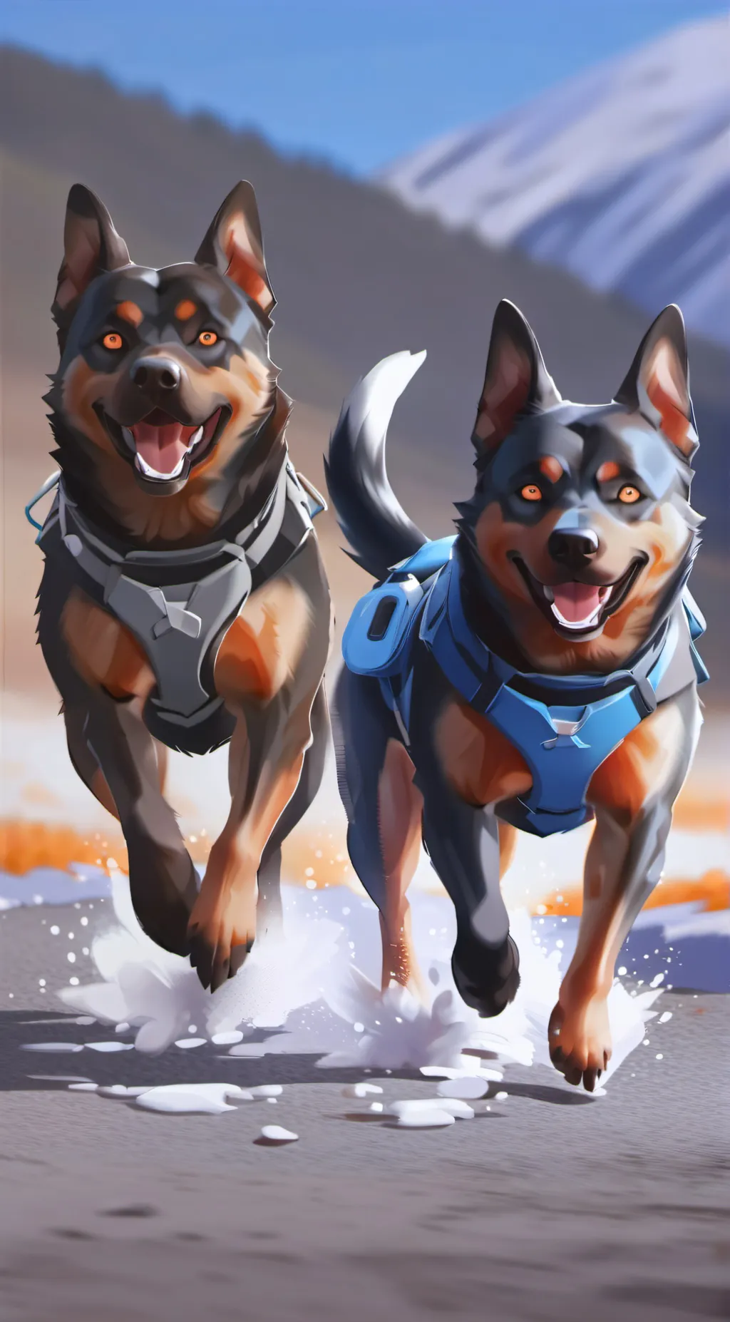 ai character: bluey&bingo in mm2 background