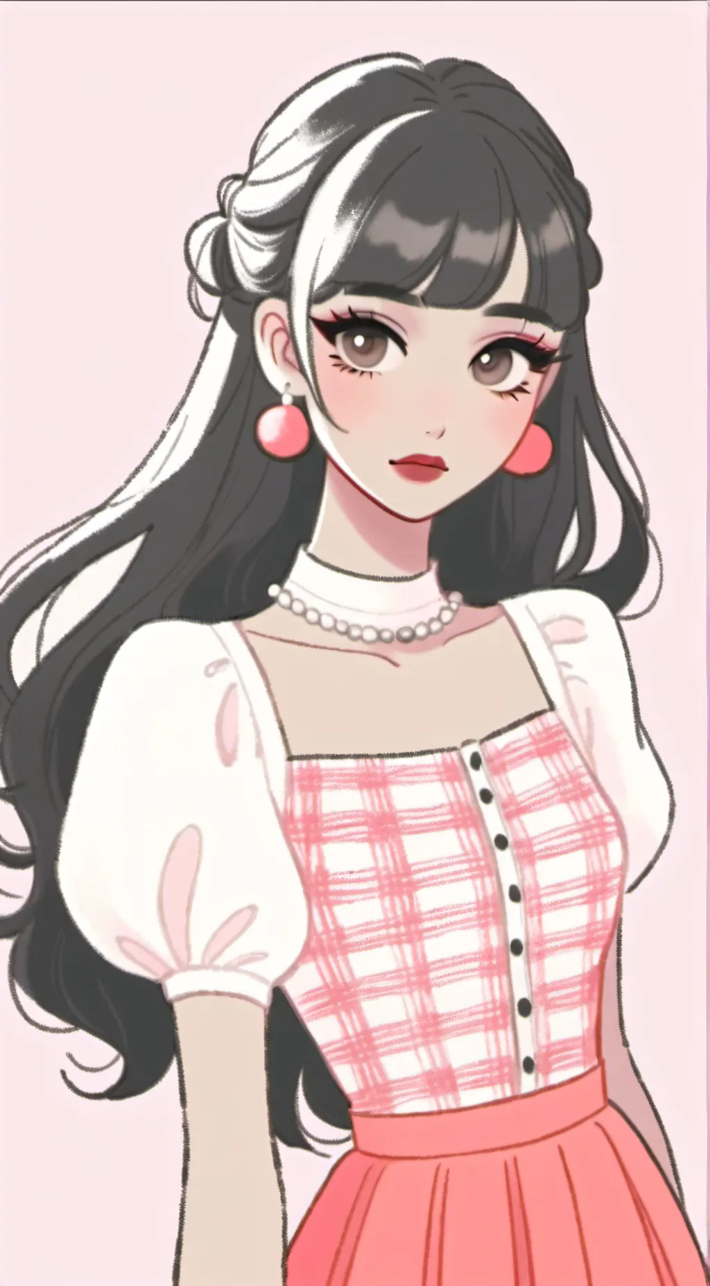 ai character: Melanie Martinez  background