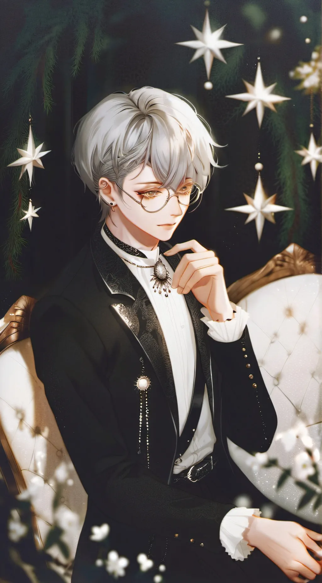 ai character: Fathrt Arthur  background