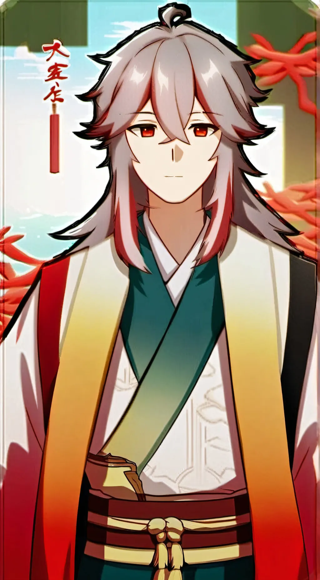 ai character: Kaedehara Kazuha  background