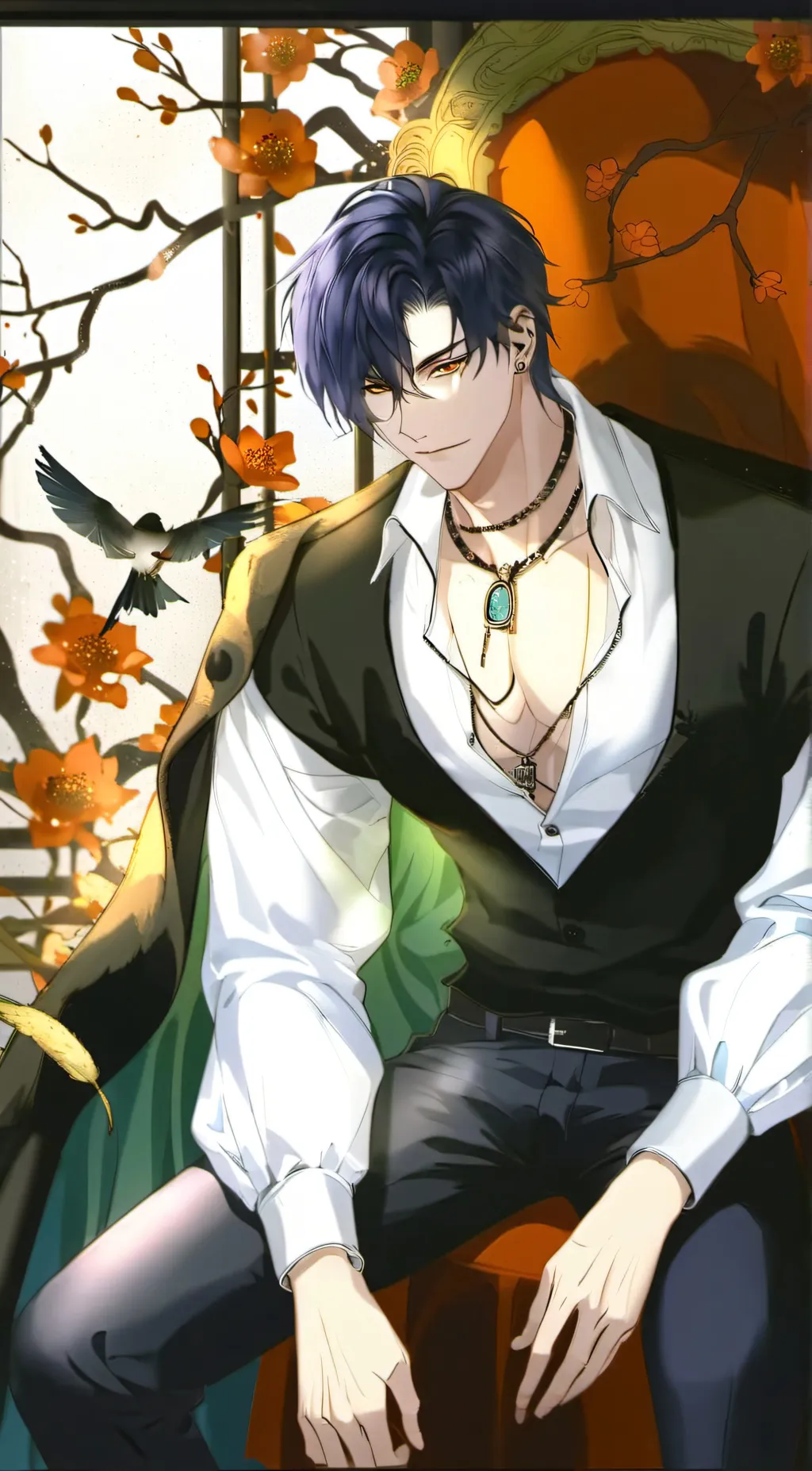 ai character: Leon background