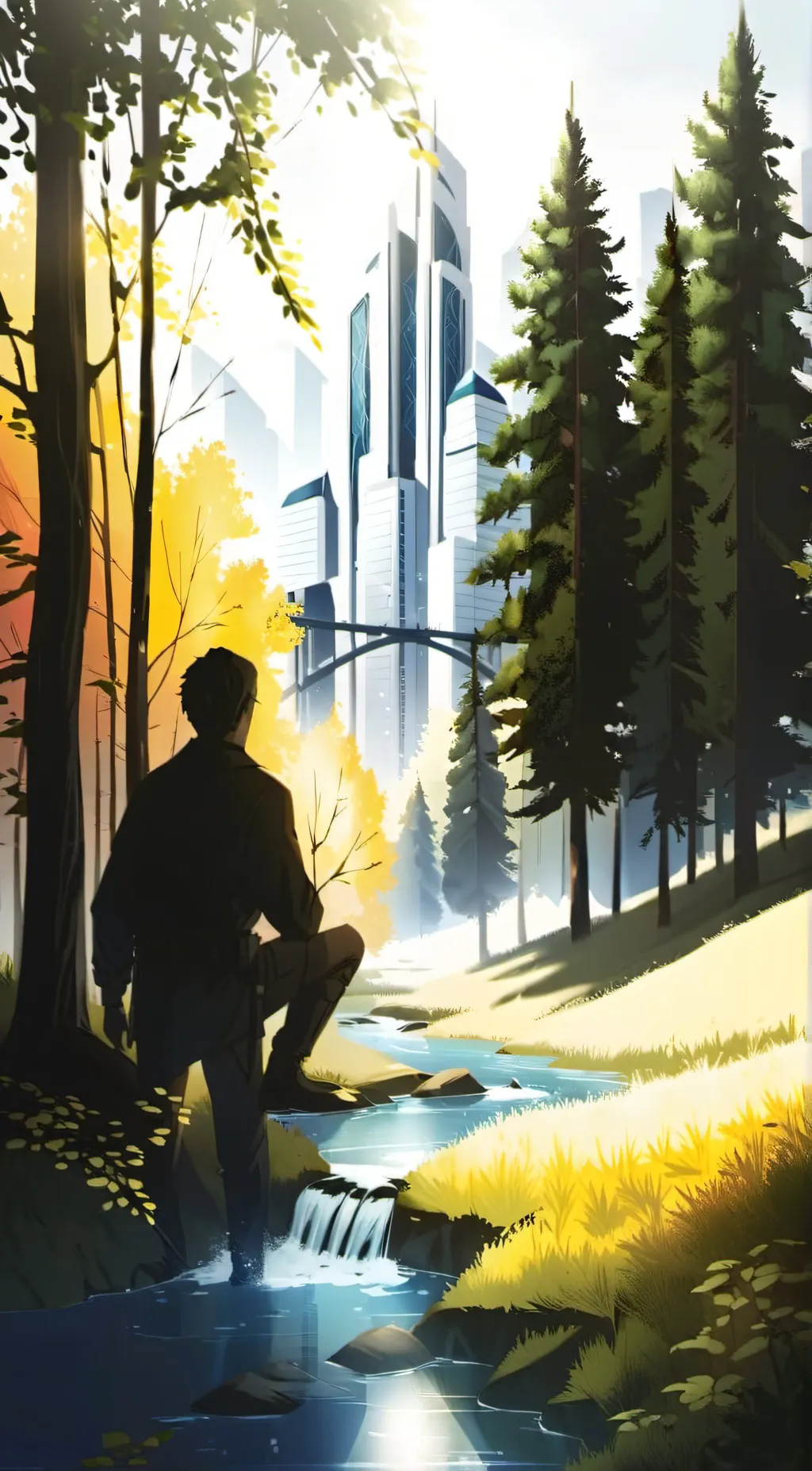 ai character: Brookhaven Story background