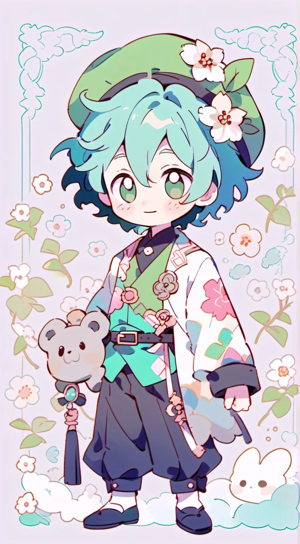 ai character: TADC+genshin background