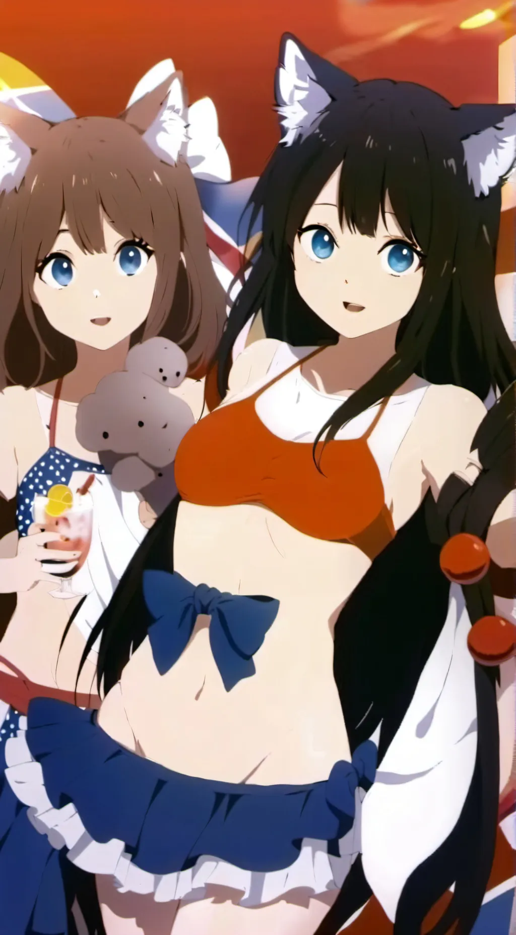 ai character: Only girls background