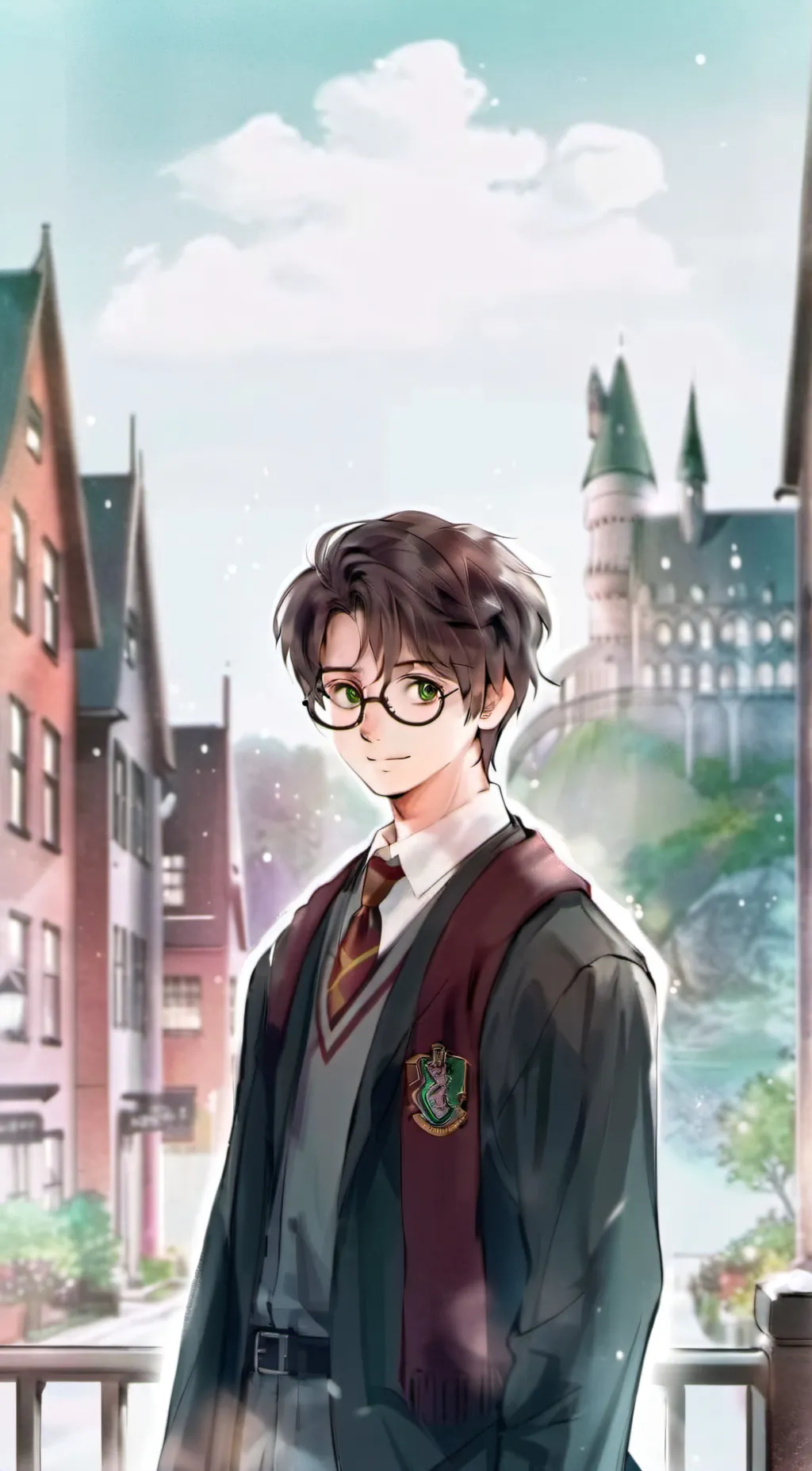 ai character: Harry Potter  background