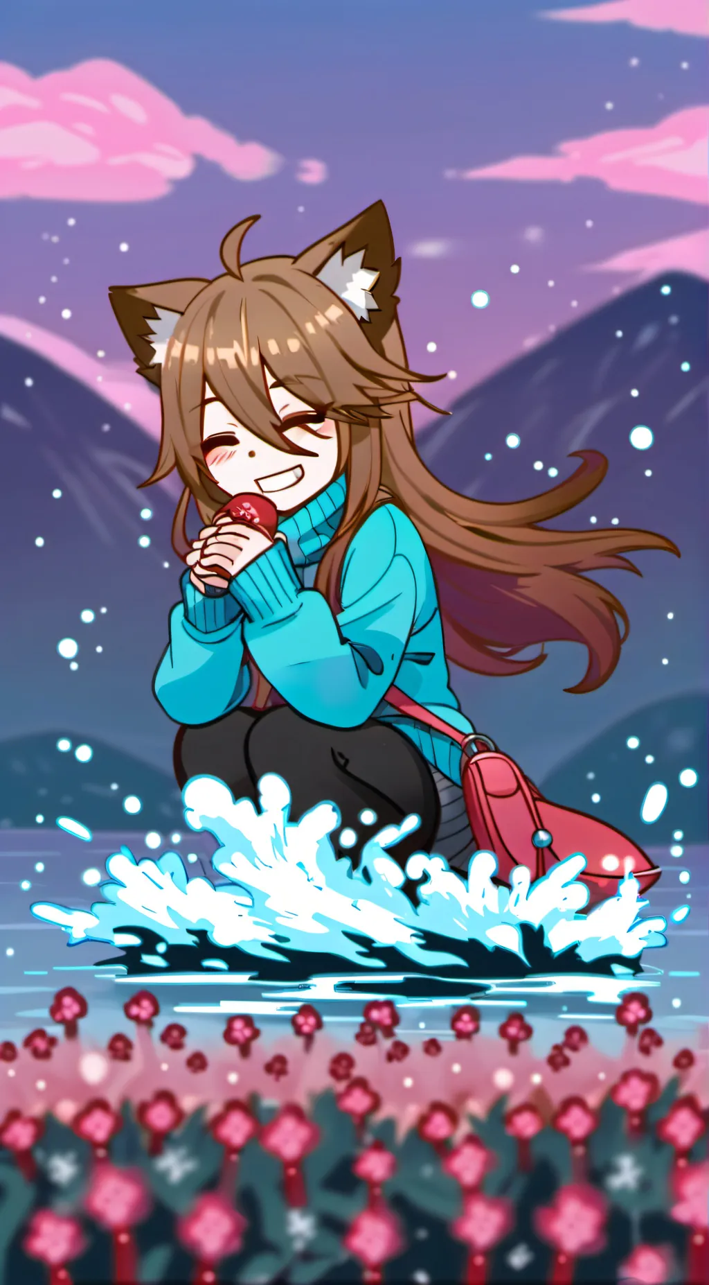 ai character: Latte background