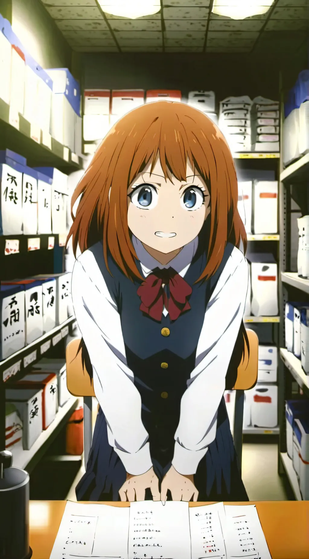 ai character: Ochaco uraraka mha background