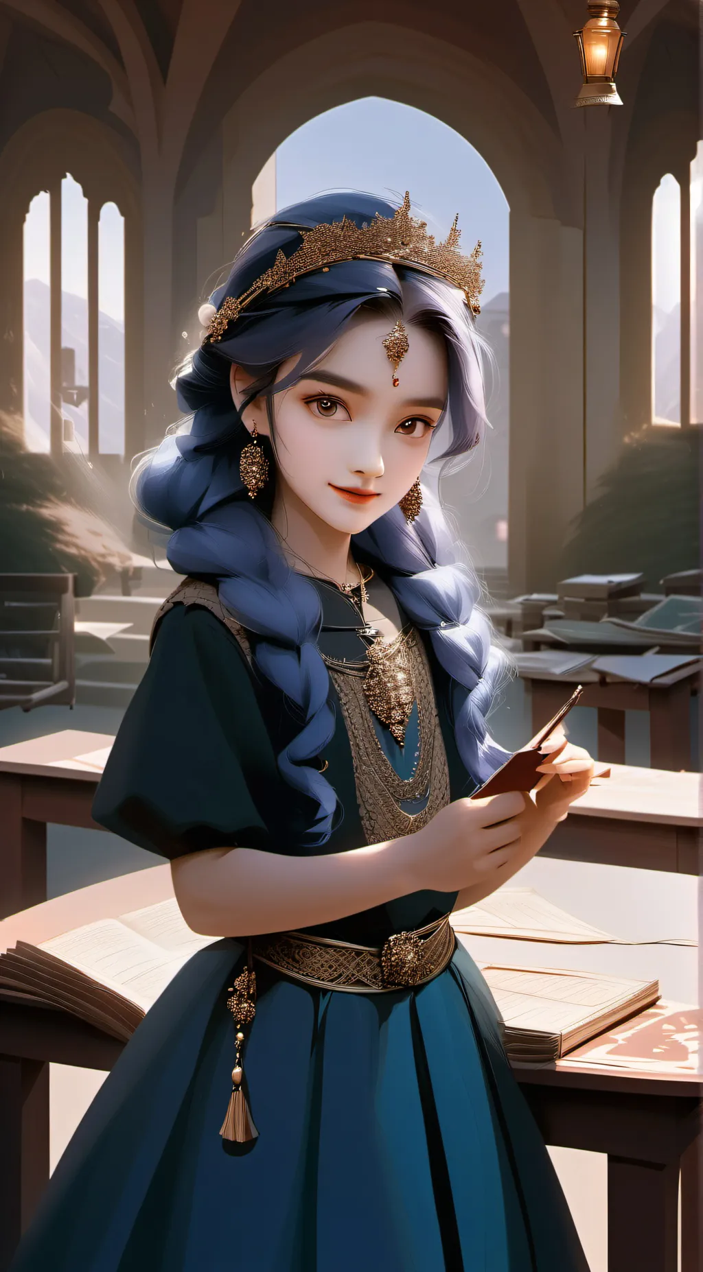 ai character: Estella background