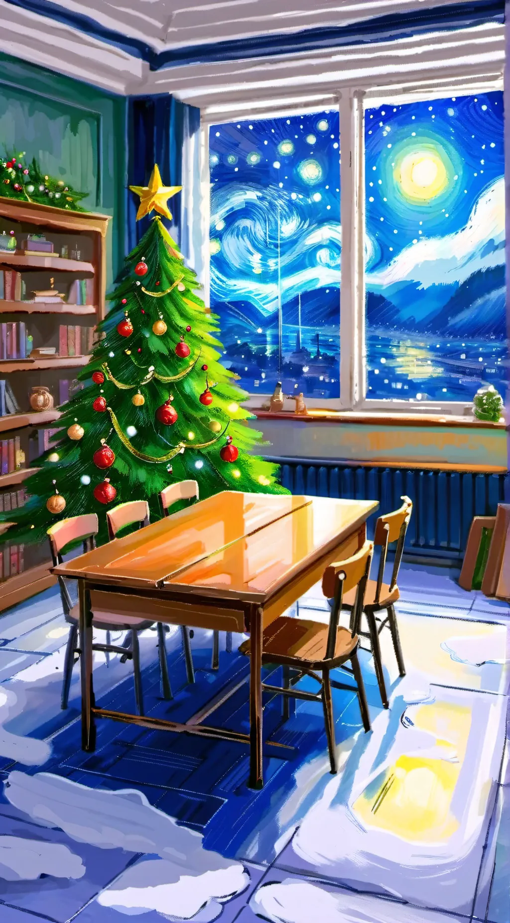 ai character: Christmas with MHA background