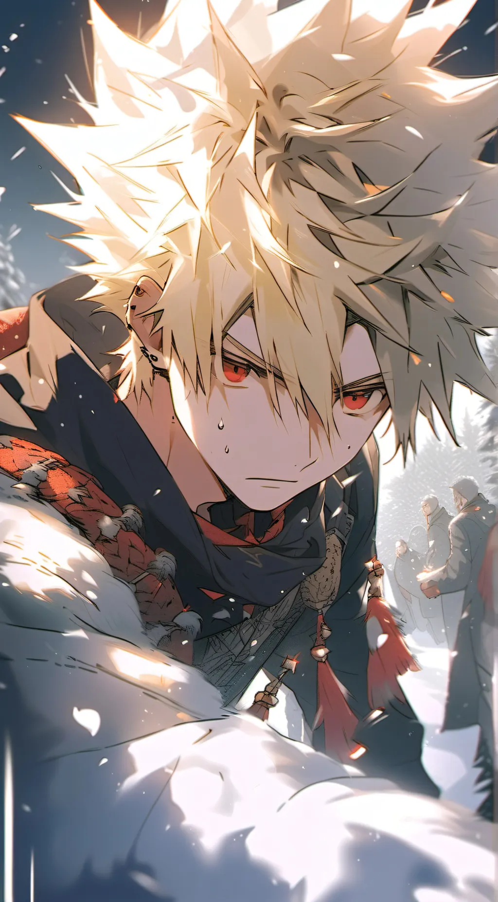 ai character: Bakugou Katsuki background