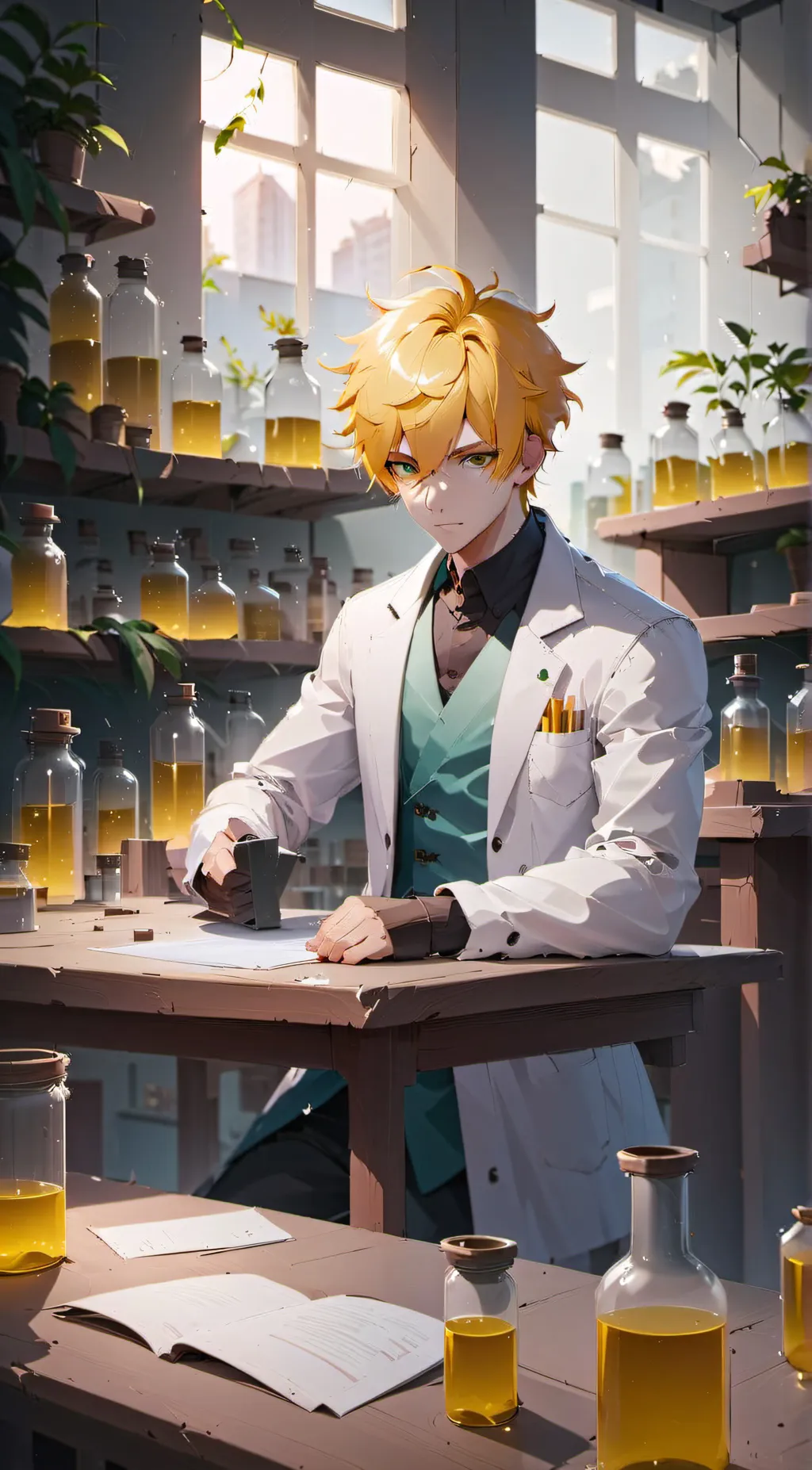 ai character: Again idk background