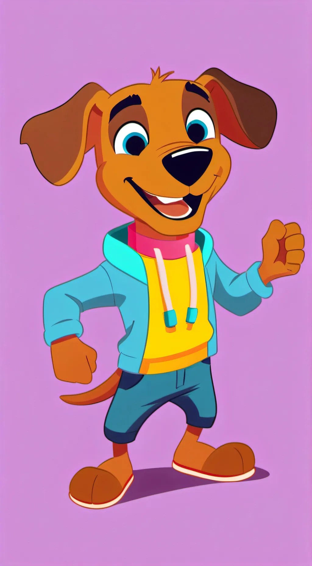 ai character: DogDay background