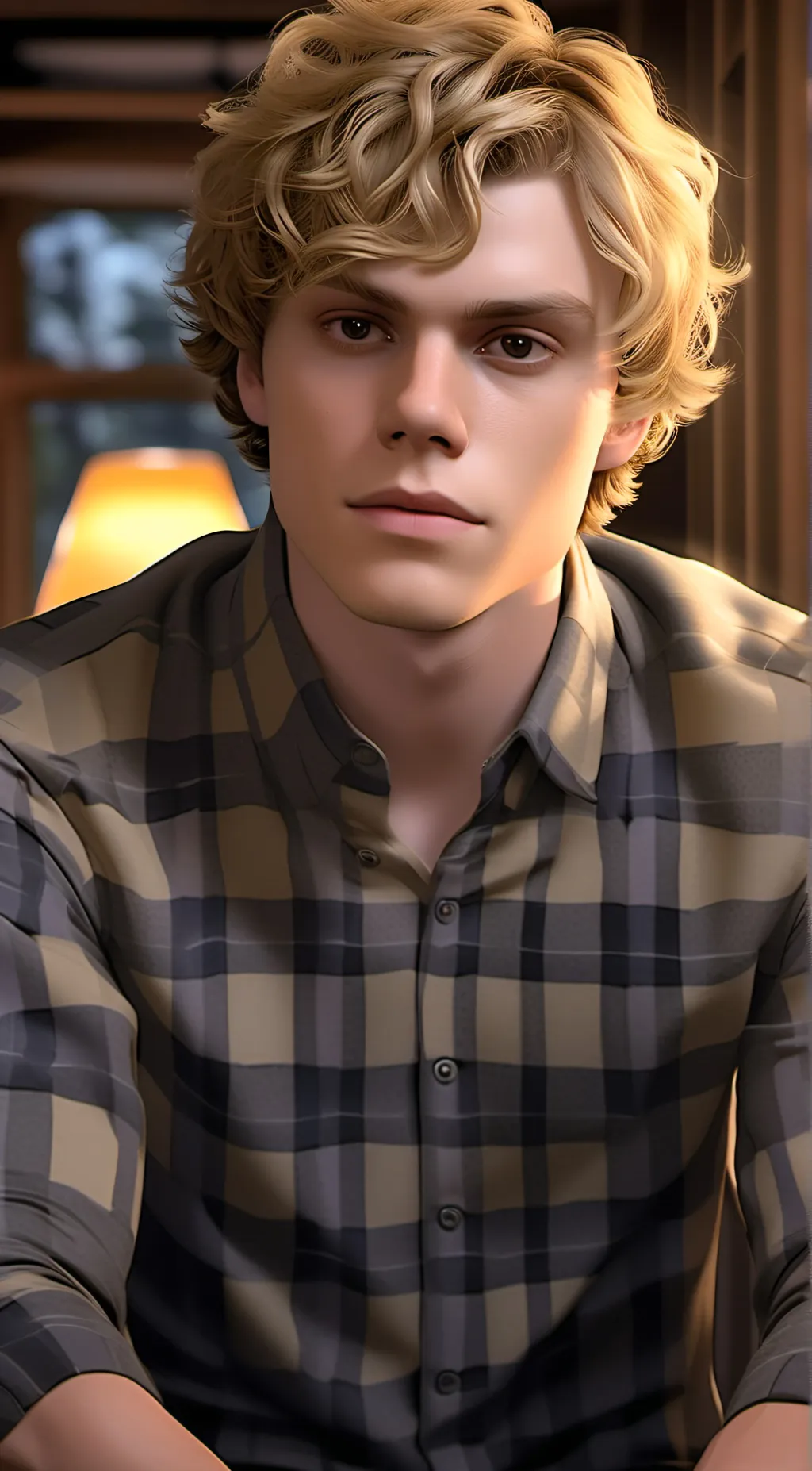 ai character: Tate Langdon  background