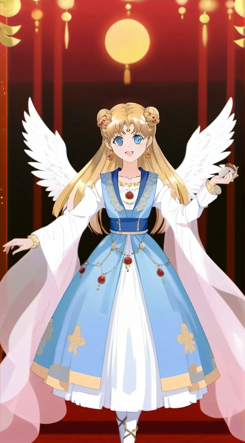 ai character: Usagi  background