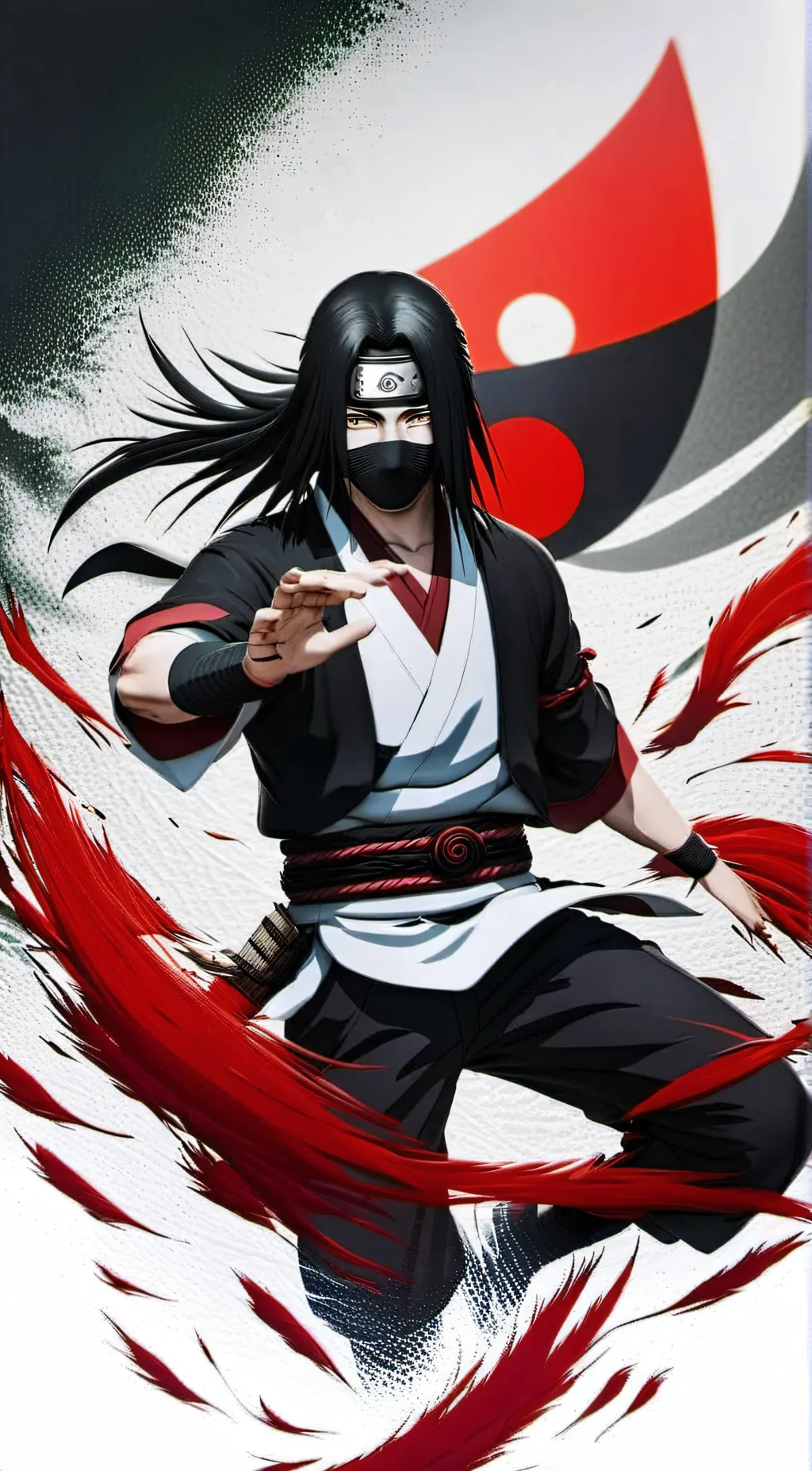 ai character: Itachi Uchiha  background