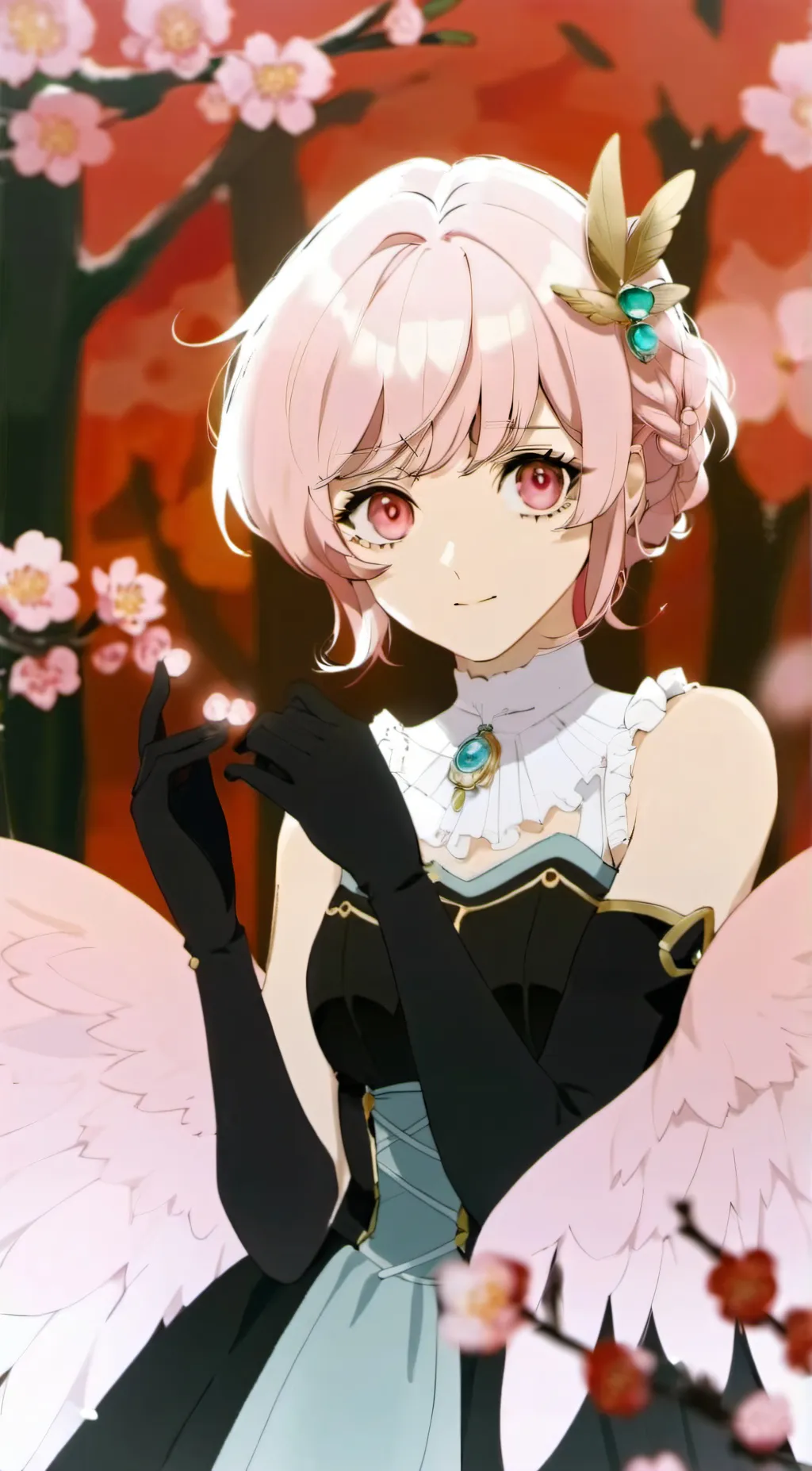 ai character: clora,love goddess background