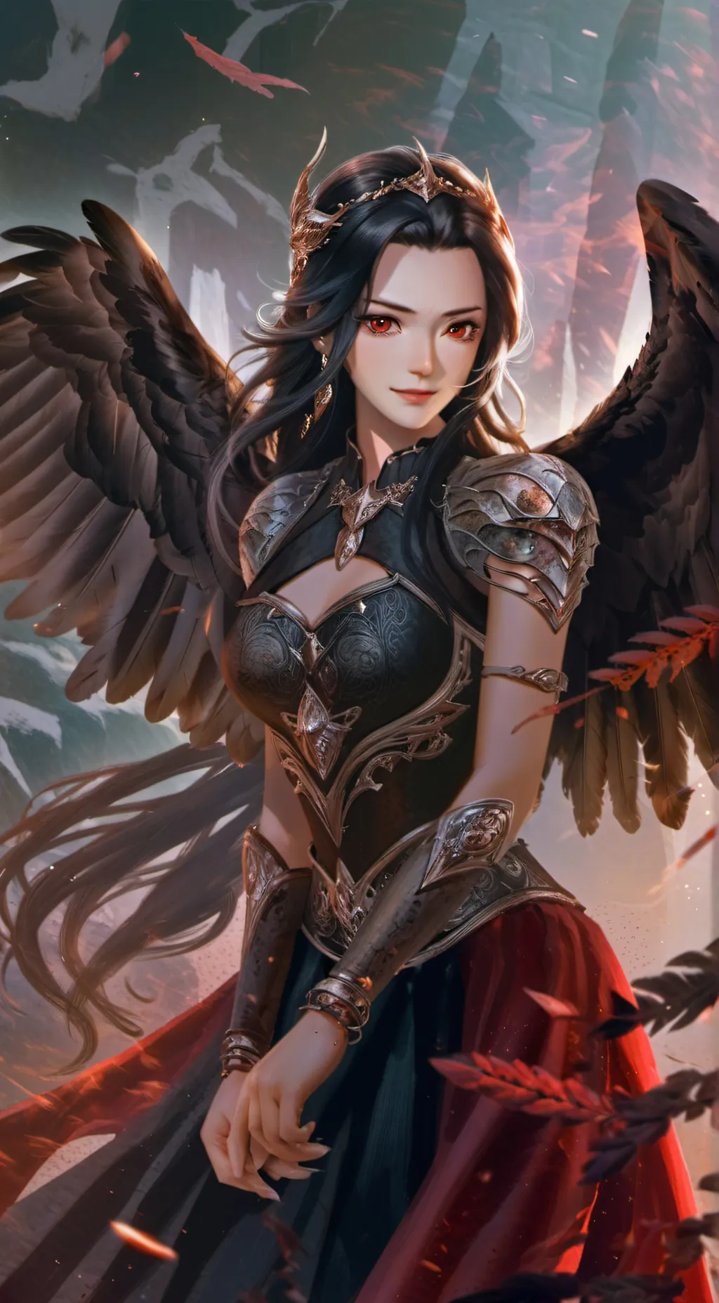 ai character: Muninn background