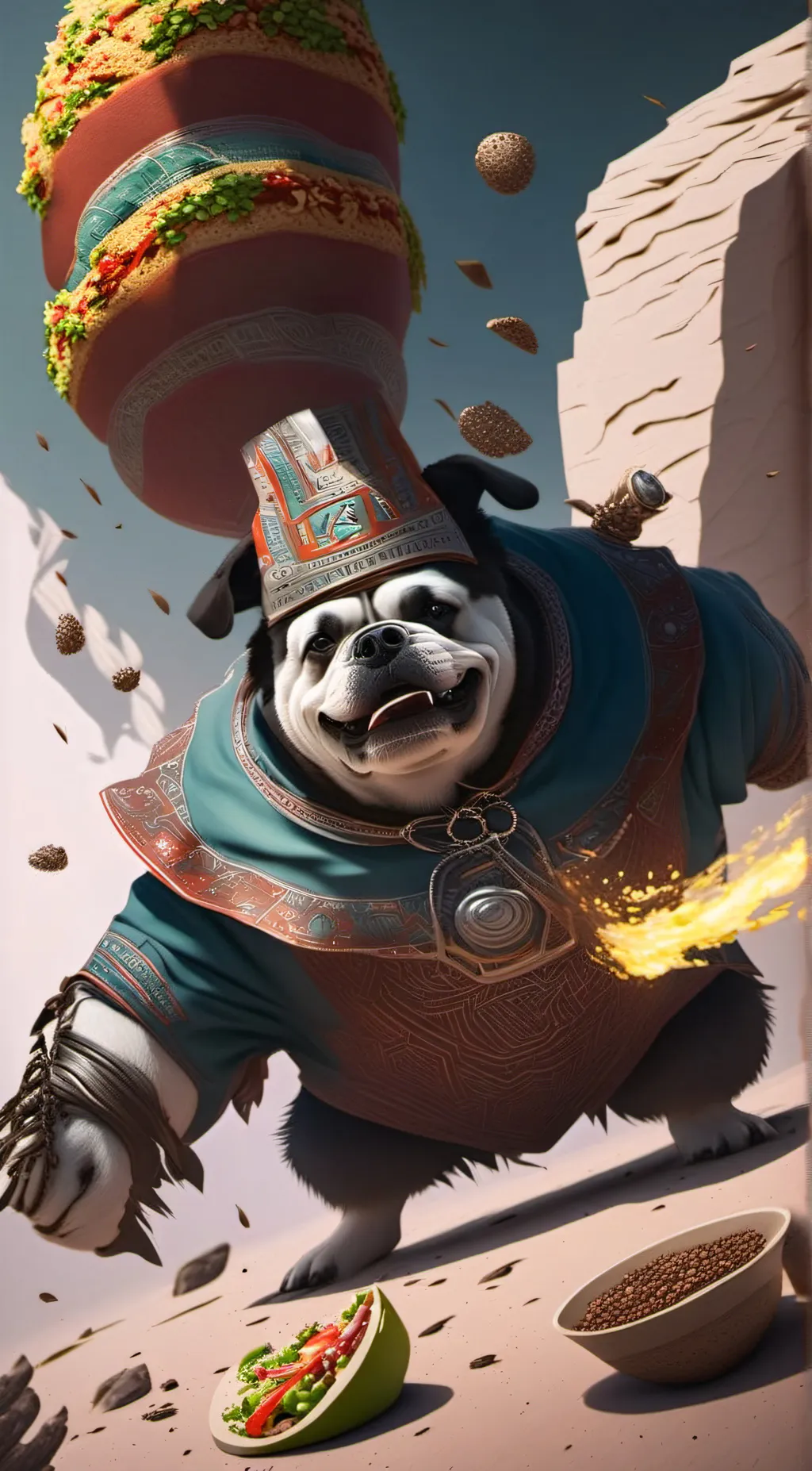 ai character: book background