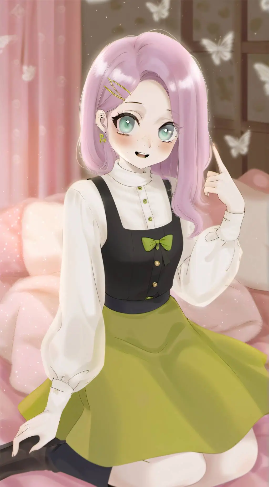 ai character: Fluttershy background