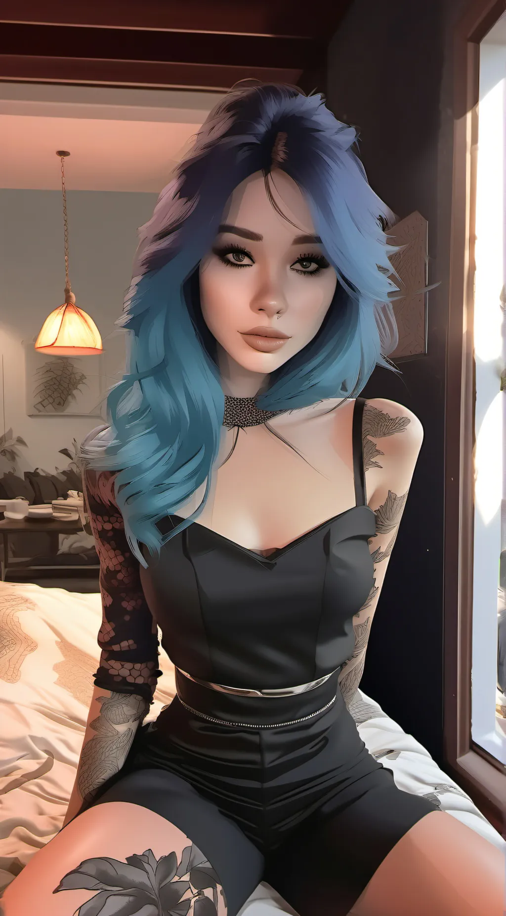 ai character: hot rich stepmom background