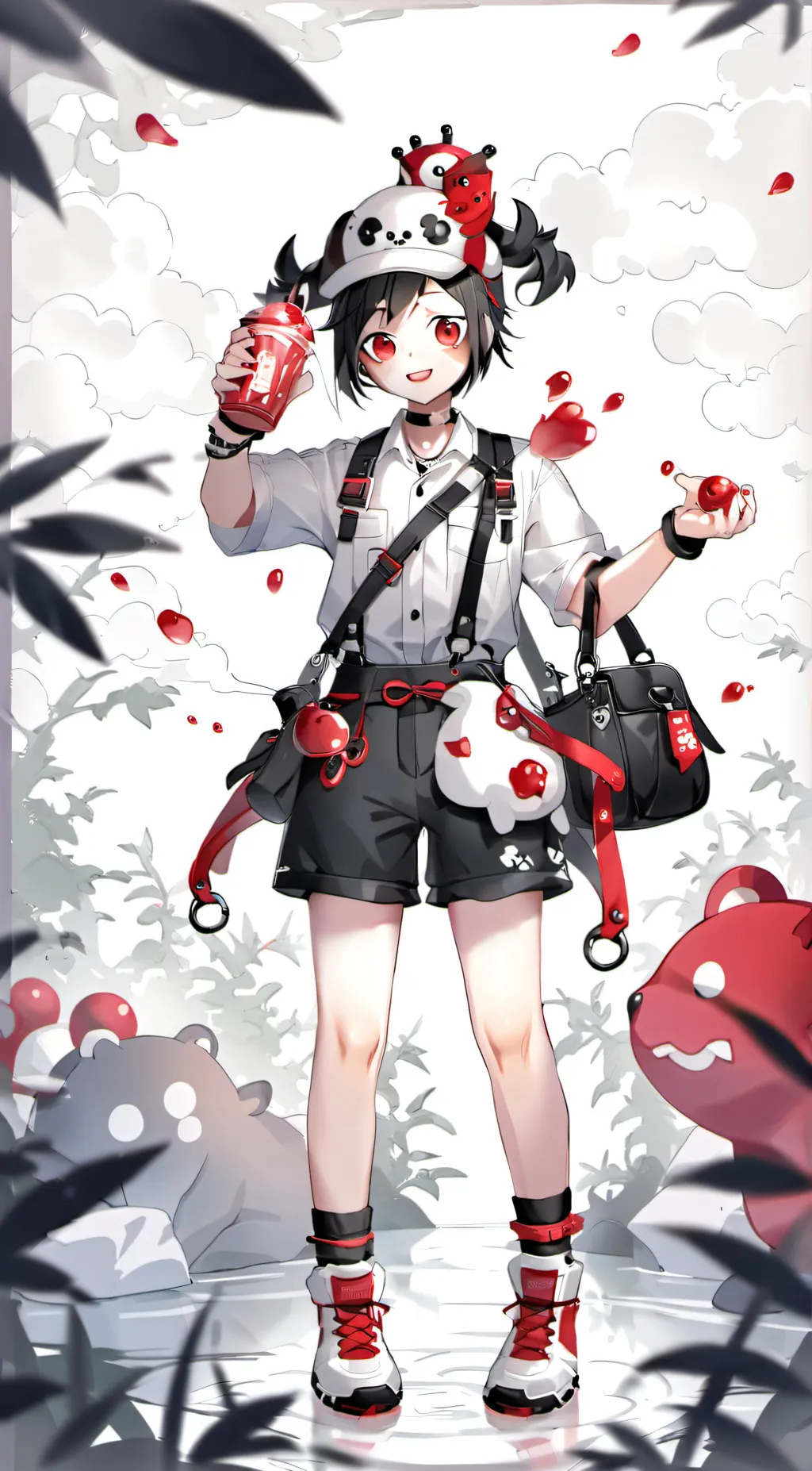 ai character: Cherry background