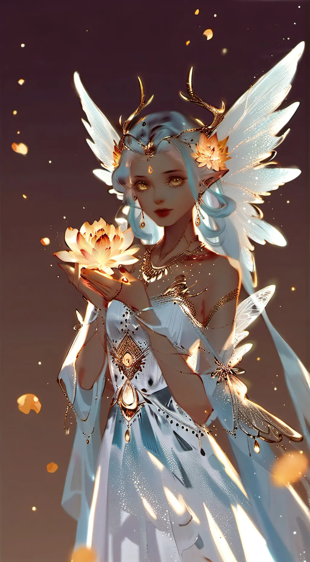 ai character: Rose background
