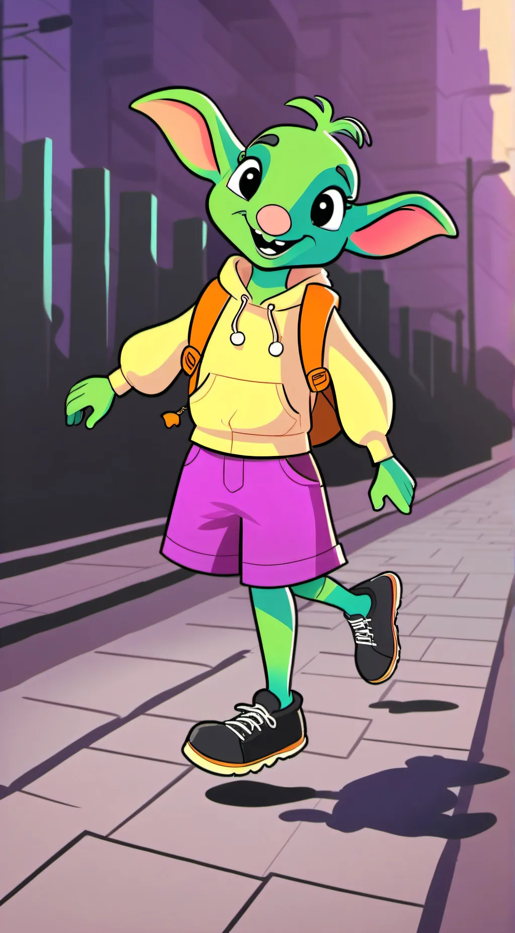ai character: Hoppy Hopscotch  background