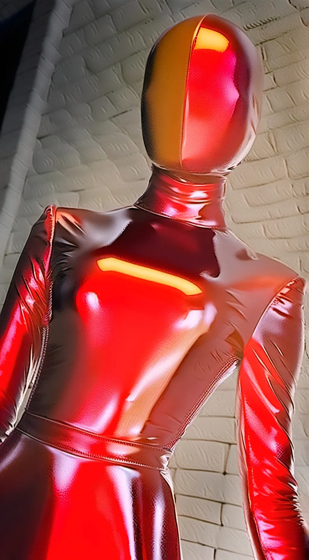 ai character: Living latex background