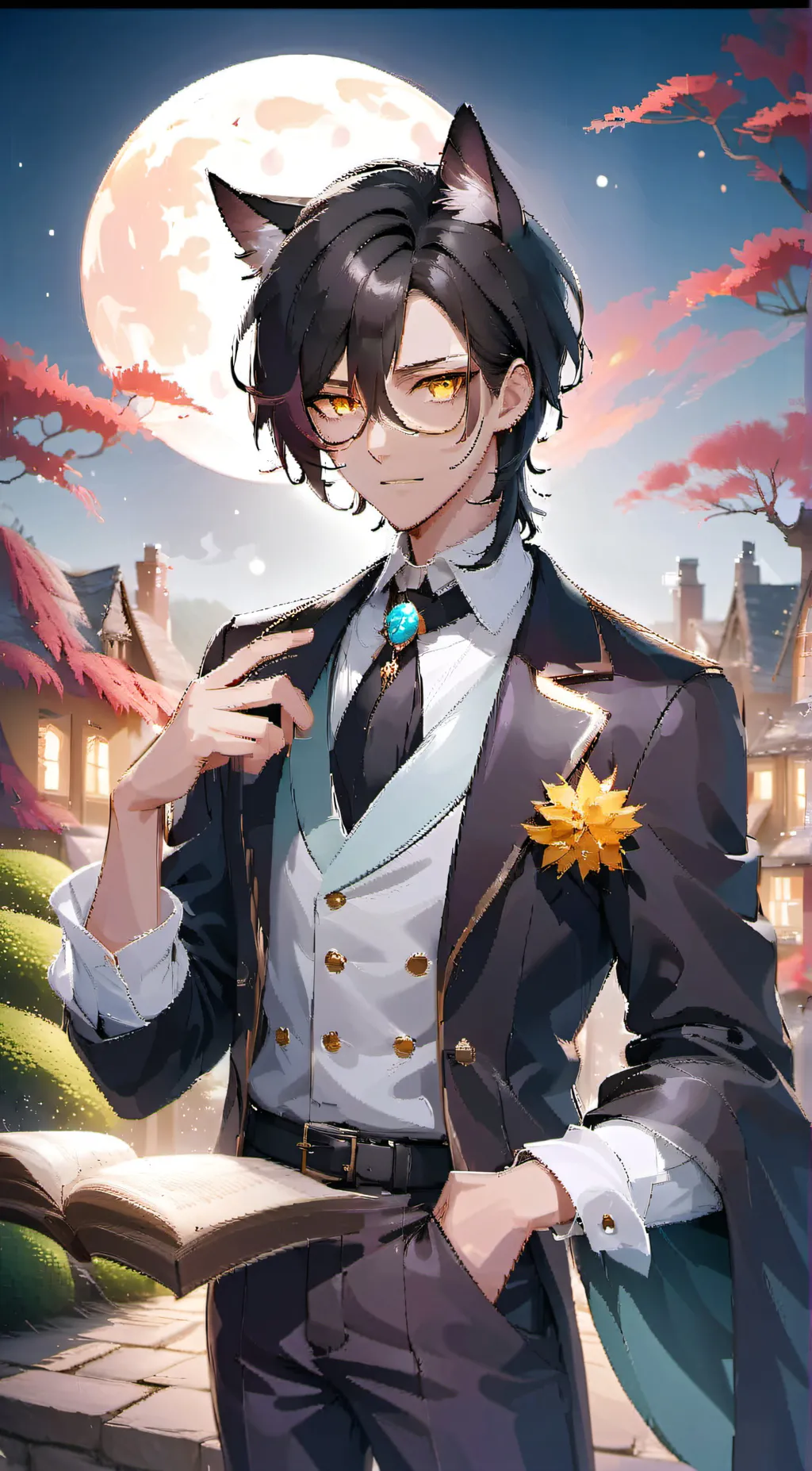 ai character: Salem background