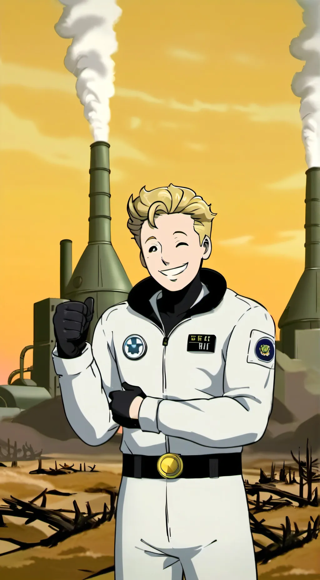 ai character: Fallout Vault-boy background