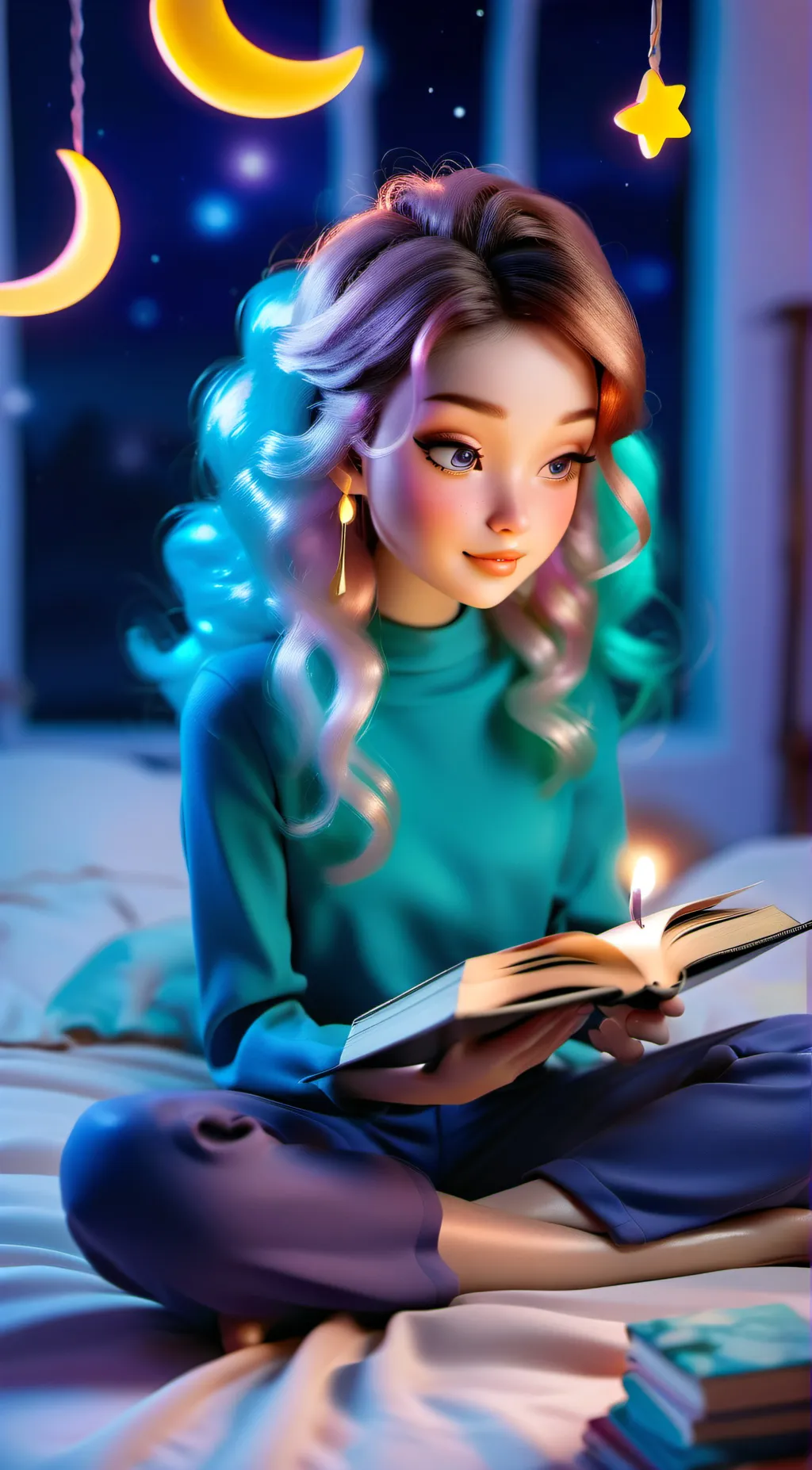 ai character: Soy Luna  background