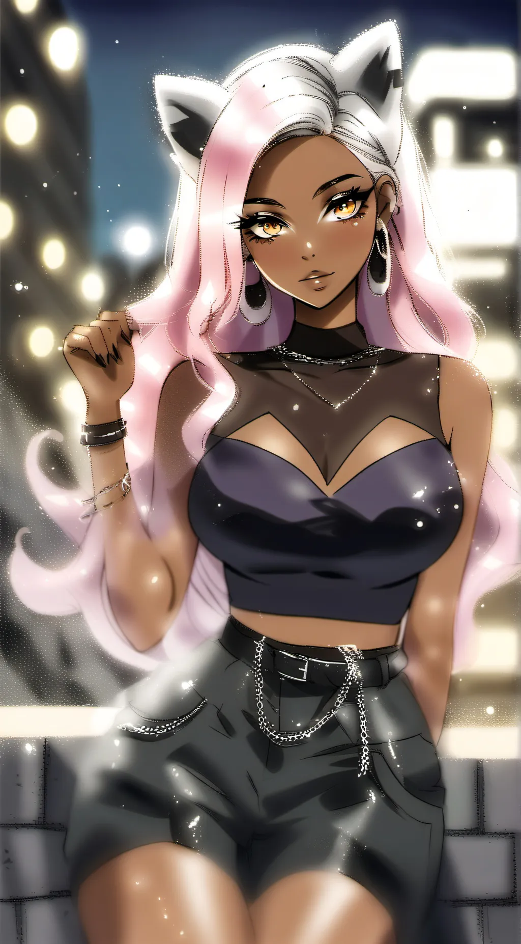 ai character: Baddie-Waifu background