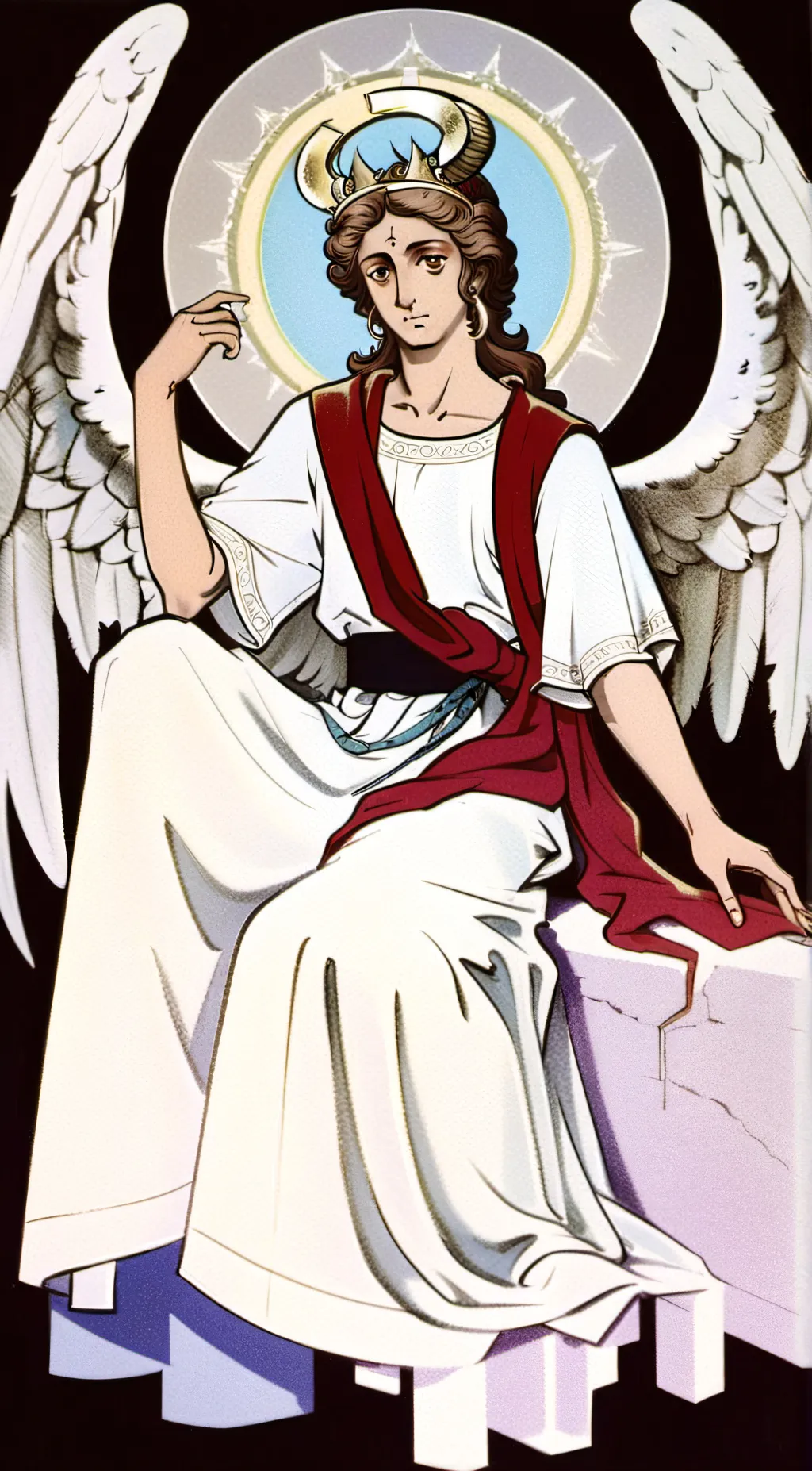 ai character: Saint Michael background