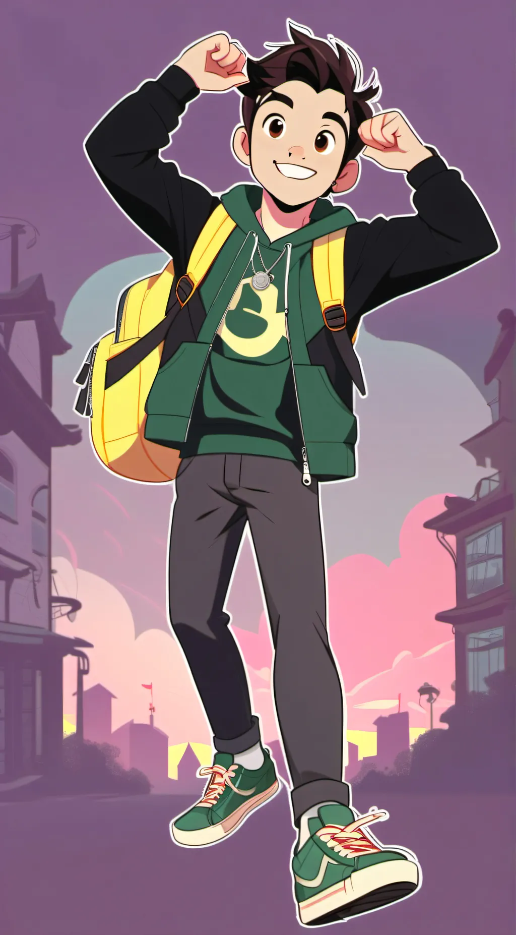 ai character: Leo background