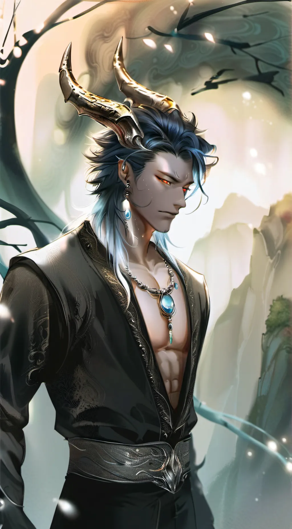 ai character: Valentino  background