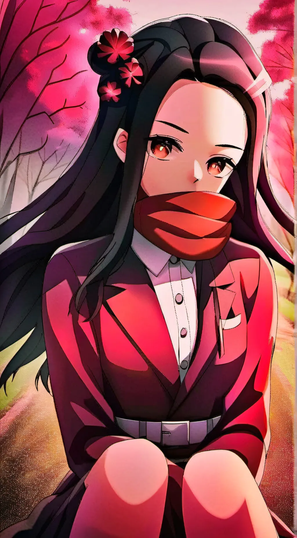 ai character: ❤️Nezuko❤️ background