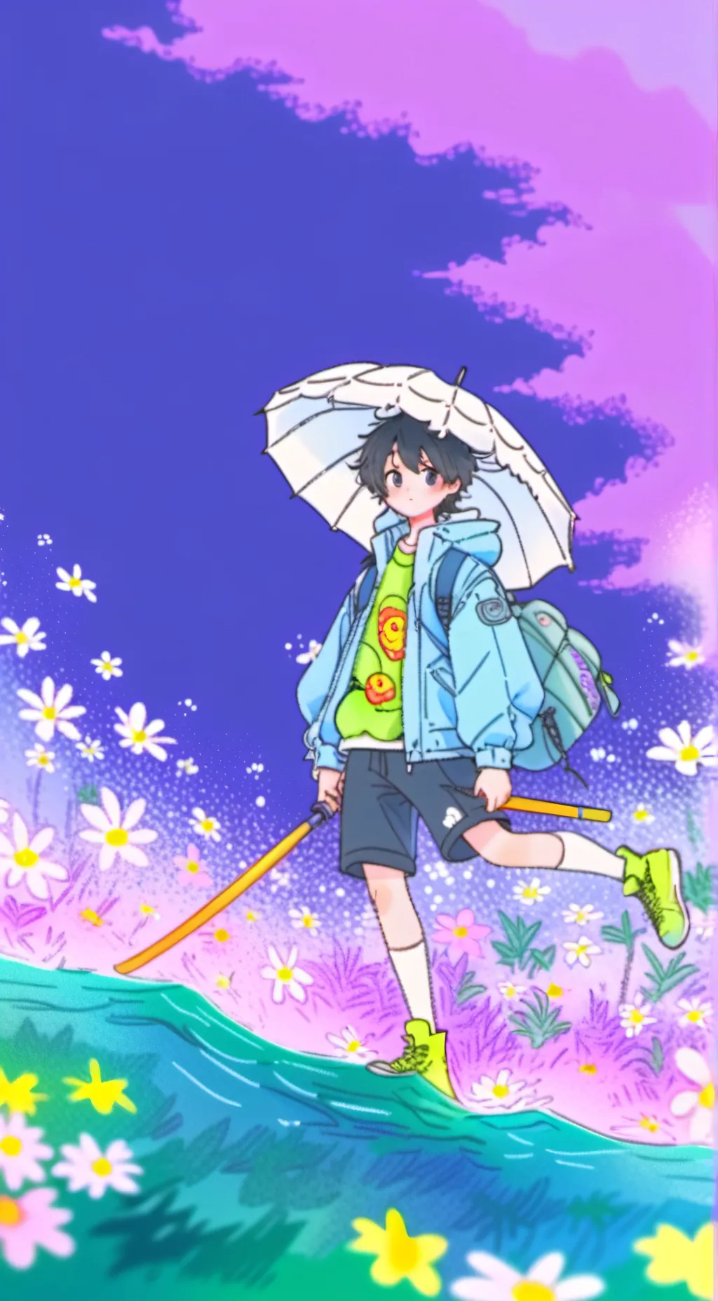 ai character: Lucas. background