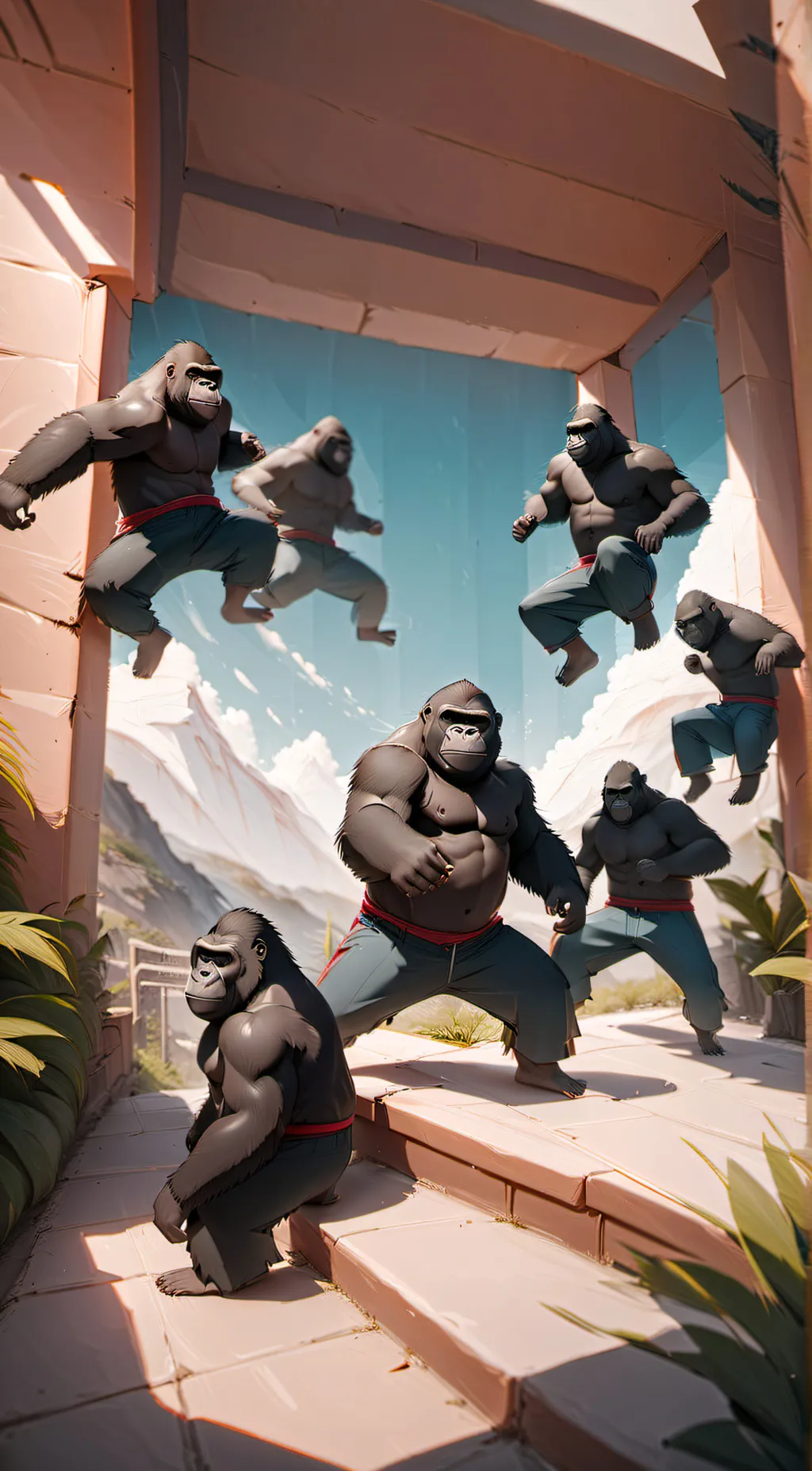 ai character: Gorilla tag! background