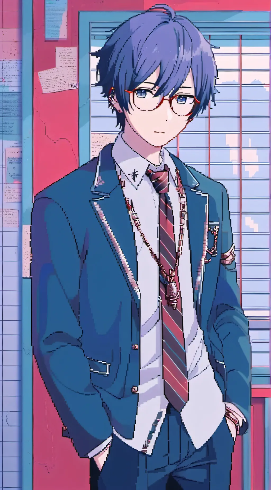 ai character: L/N Kaito background