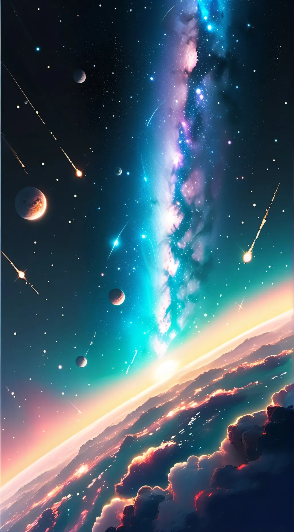 ai character: Solar system background